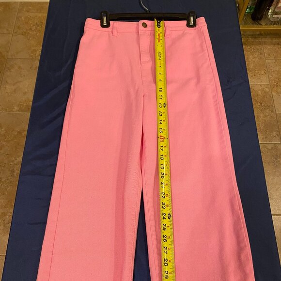 Copper Key Pants Girls Kids 16 Hot Pink Jeans Crop Capri Cuff - Picture 4 of 8